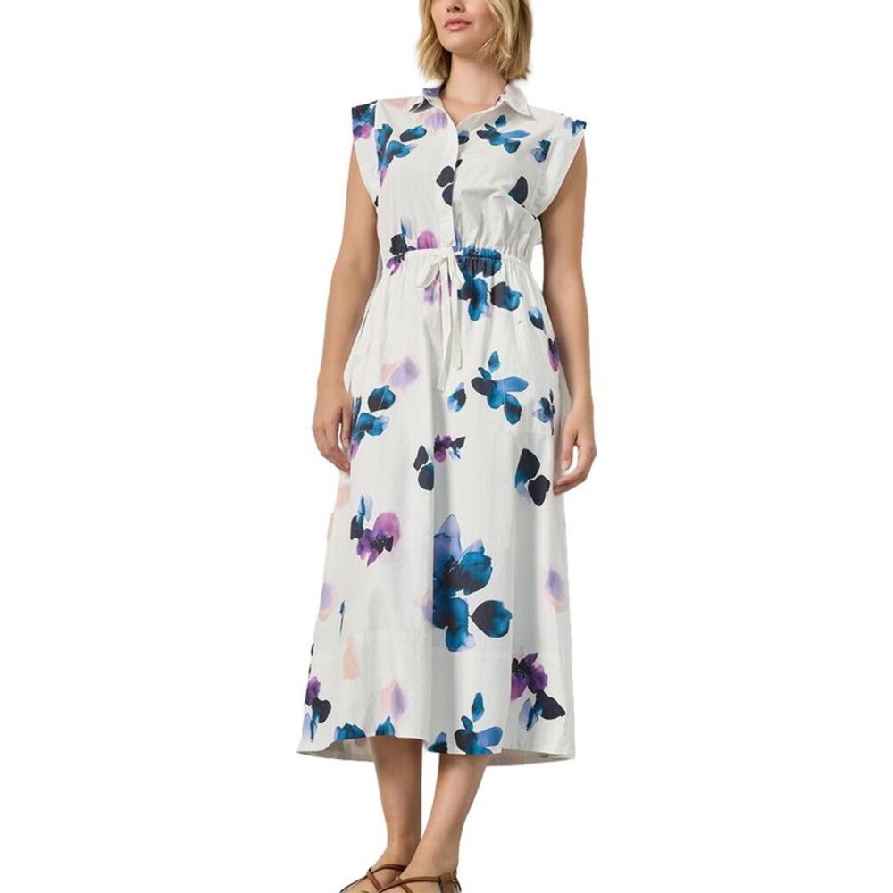 Lilla P Womens  Gusset Sleeve Maxi Dress, Purple